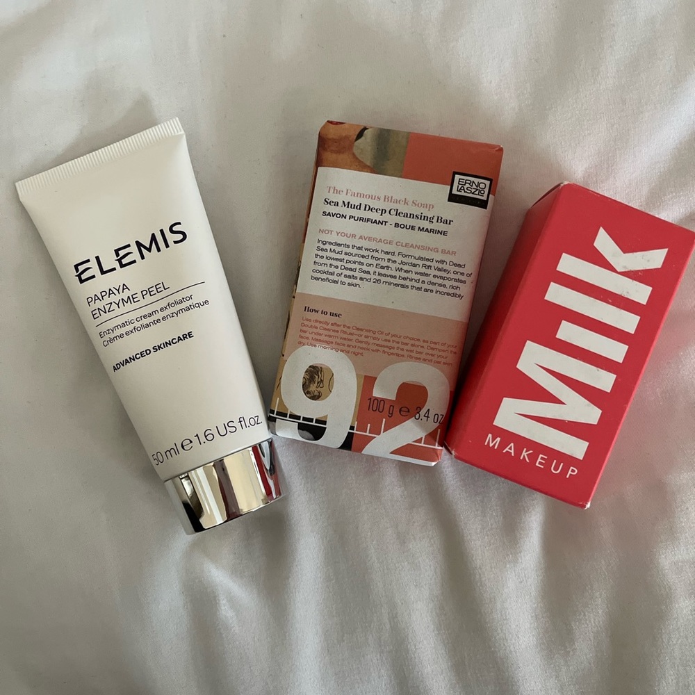 FFF Skincare Set Elemis Papaya Enzyme Peel, Erno Laszlo Sea Mud Bar & MILK Mask